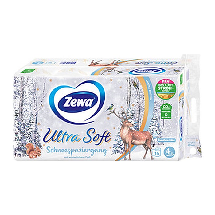Zewa Toilettenpapier Ultra Soft "Blütentraum" 4-lagig, 16 Rollen