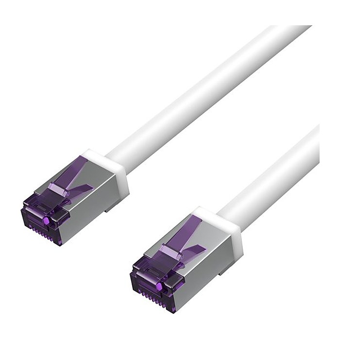 Shiverpeaks Patchkabel CAT 6A S/FTP flex. 500MHz 5m weiß