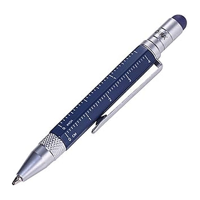 TROIKA® Kugelschreiber LILIPUT TOOL PEN blau, Schreibfarbe: schwarz, 1 St.