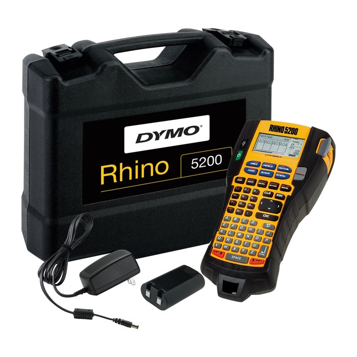DYMO RHINO 5200 Set Beschriftungsgerät gelb, schwarz