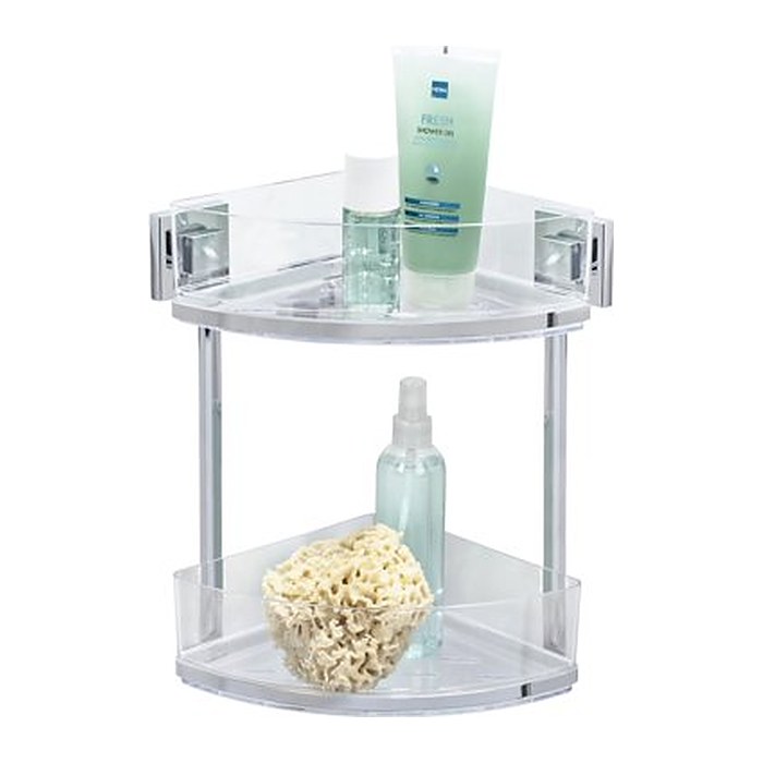 WENKO Quadro Duschregal Edelstahl, rostfrei