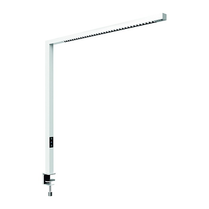 MAUL MAULplinus LED Schreibtischlampe weiß mit Tischklemme