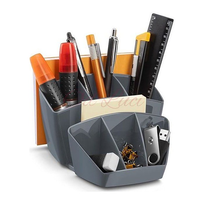 cep Schreibtisch-Organizer Mineral grau Polystyrol 6 Fächer 14,3 x 15,8 x 9,3 cm