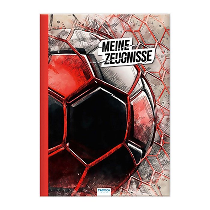 TRÖTSCH VERLAG Zeugnismappe DIN A4, 10 Hüllen Fußball, 1 St.