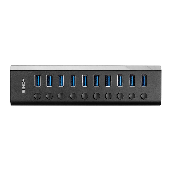 LINDY 10 Port USB 3.0 Hub mit Ein-/Ausschaltern