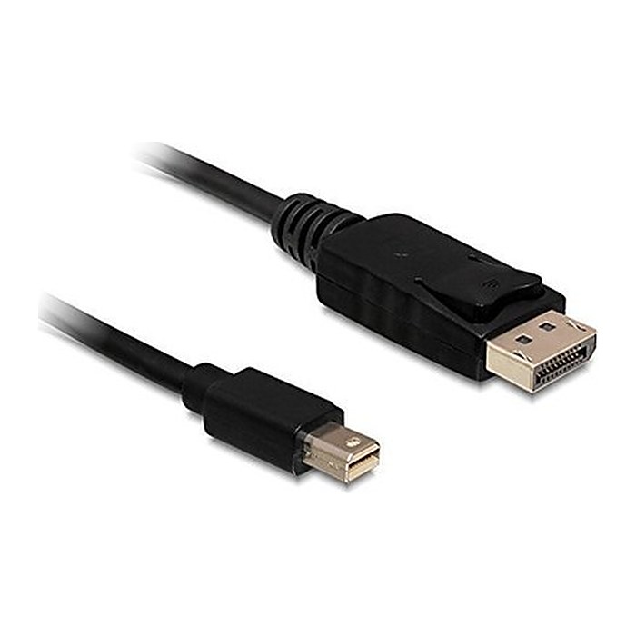 DeLOCK Mini-DisplayPort/DisplayPort Kabel 4K 60 Hz 5,0 m schwarz, 1 St.
