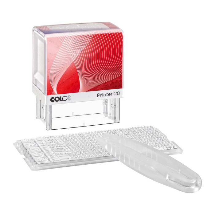 COLOP Textstempel, individualisierbar Printer 20/1 selbstfärbend schwarz ohne Logo, 1 St.