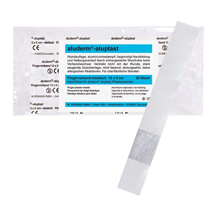 aluderm Fingerpflaster 1009914 weiß 2,0 x 12,0 cm, 20 St.