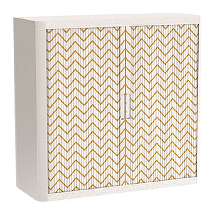 PAPERFLOW easyOffice Classic Chic Rollladenschrank 60052 2 Fachböden 110,0 x 41,5 x 104,0 cm