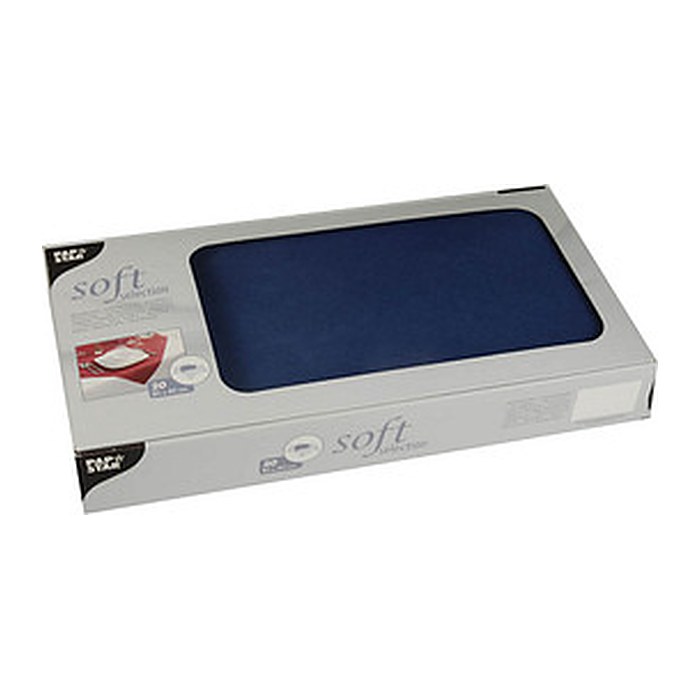 STARPAK Tischdecken soft selection dunkelblau 80,0 x 80,0 cm, 20 St.