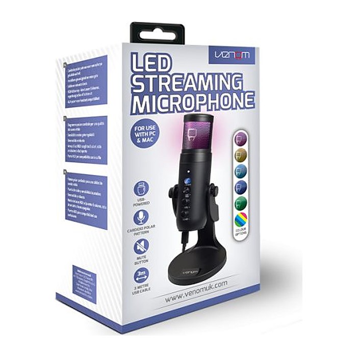 Venom Streaming Mikrofon LED