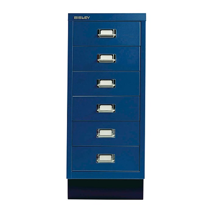 BISLEY MultiDrawer™ L296S Schubladenschrank oxfordblau 6 Schubladen 27,8 x 38,0 x 67,0 cm, 1 St.