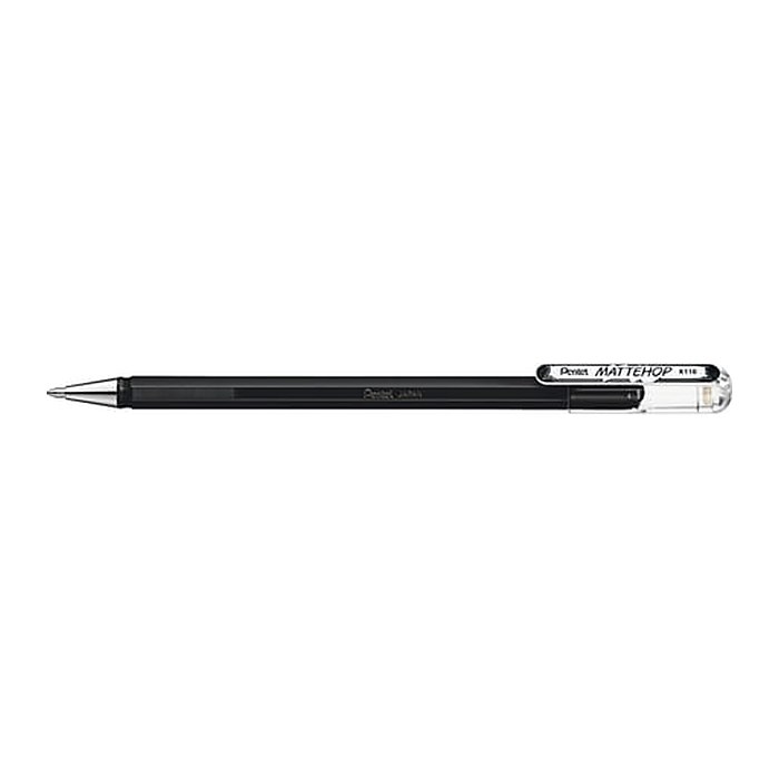 Pentel Mattehop Gelschreiber 0,5 mm, Schreibfarbe: schwarz, 1 St.