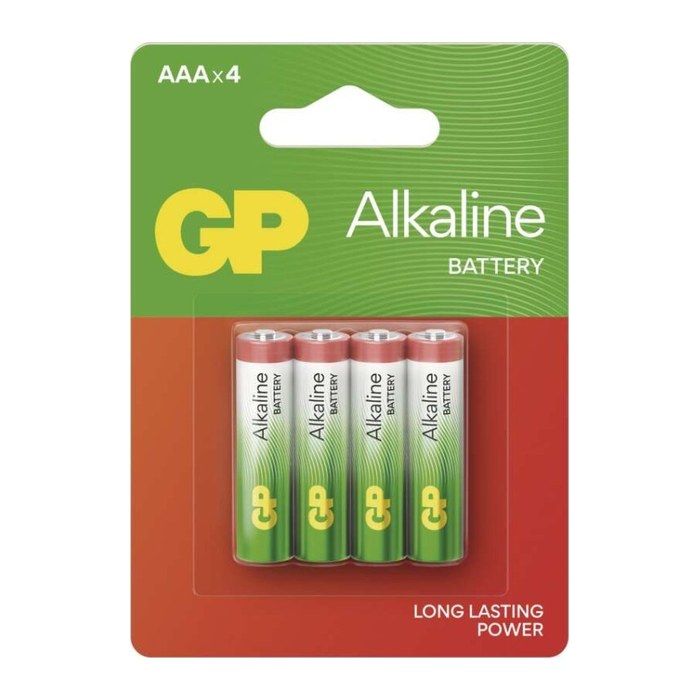 GP Batterien Long Lasting Power Alkaline Micro AAA 1,5 V, 4 St.