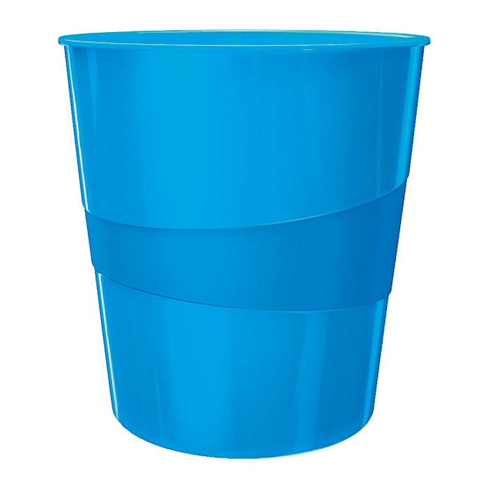 LEITZ WOW Duo Colour Papierkorb 15,0 l blau, 1 St.