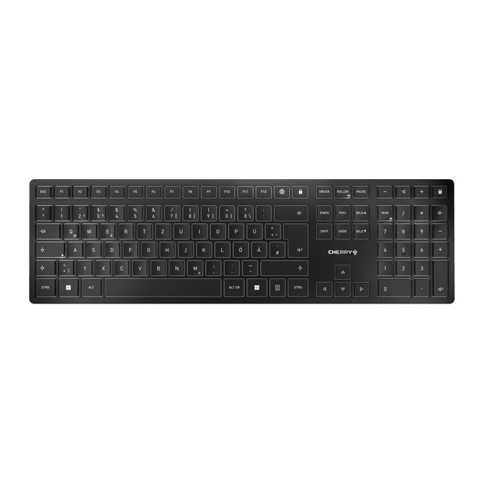 CHERRY KW 9100 SLIM Tastatur kabellos schwarz
