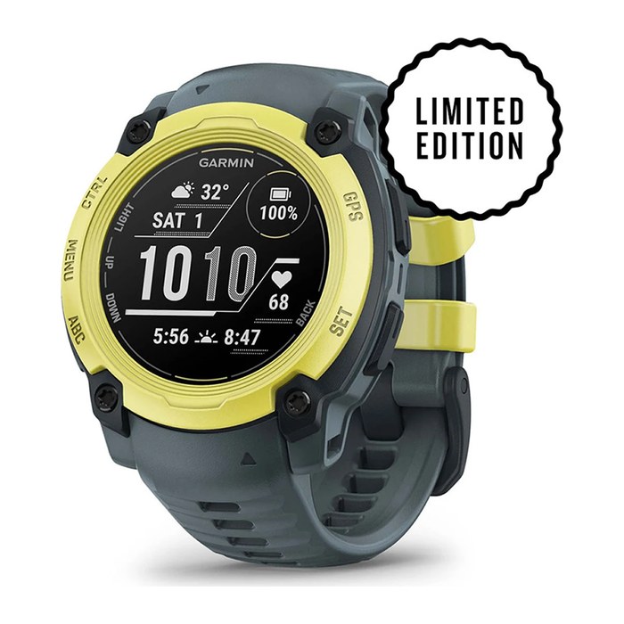 GARMIN Instinct E Twilight 40 mm Smartwatch dunkelgrün, lime
