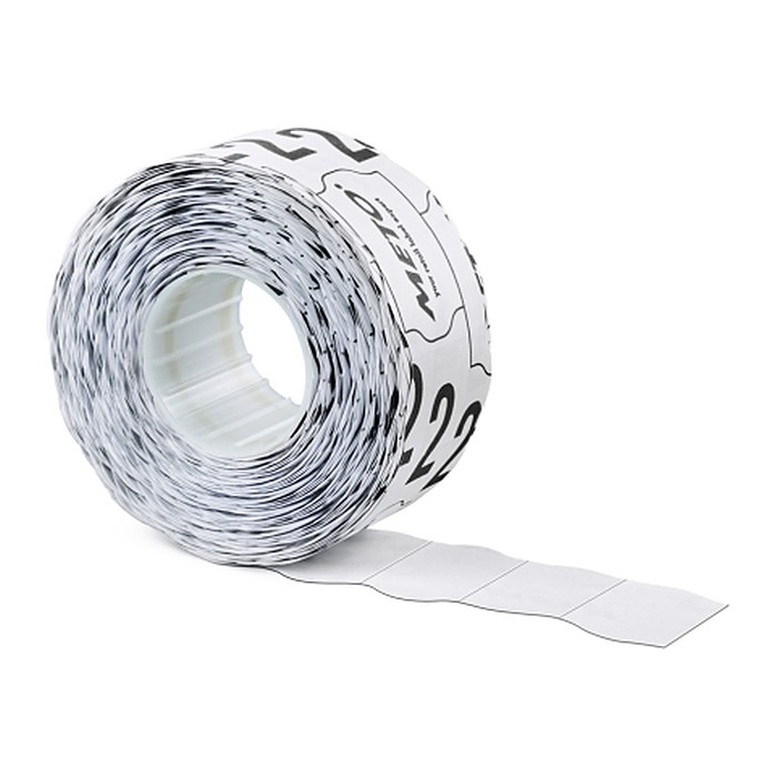 METO Preisetiketten weiß ablösbar 26,0 x 16,0 mm, 6 Rollen