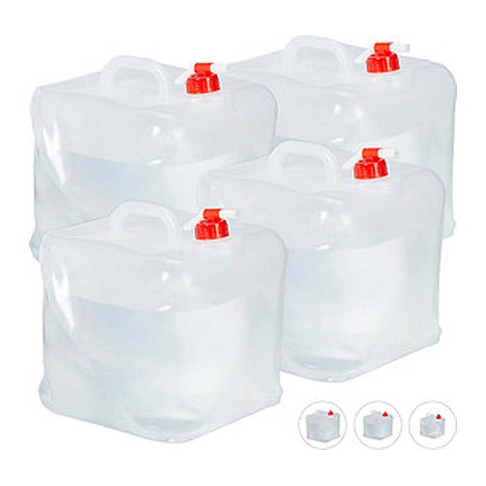 relaxdays Wasserkanister 20,0 l, 4 St.