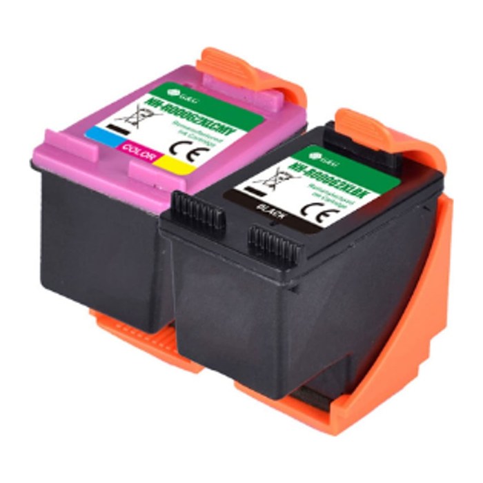 G&G XL-Patrone Multipack kompatibel mit HP 62XL BK + COL