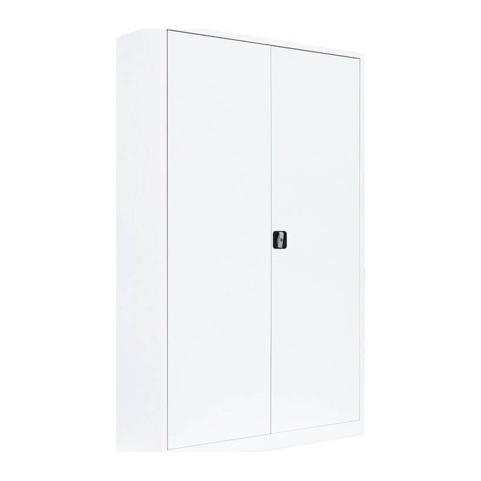 LÜLLMANN Stahlschrank 530377 signalweiß 4 Fachböden 120,0 x 42,2 x 195,0 cm, aufgebaut, 1 St.