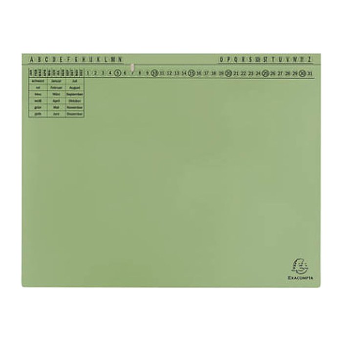 Exacompta Hängehefter Exaflex Karton grün DIN A4 1x Amtsheftung / kaufmännische Heftung, 25 St.