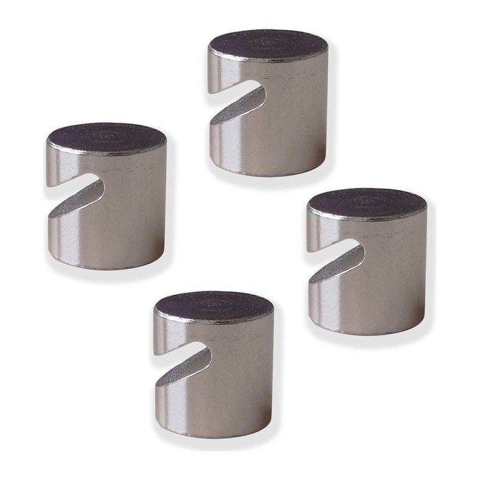 FRANKEN Magnethaken silber, Metall 1,6 x 1,6 cm, 4 St.