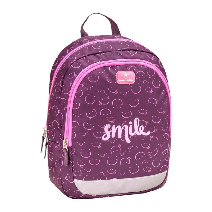 BELMIL® Kindergartenrucksack Kiddy Pink Smile Kunstfaser pink
