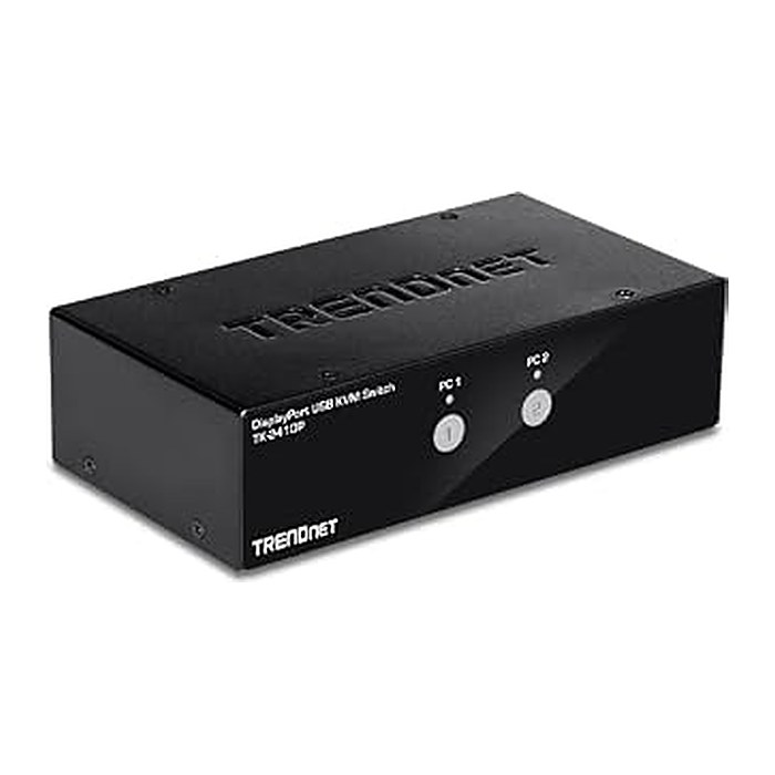 TRENDnet KVM Switch 2-Port DisplayPort/USB/Audio