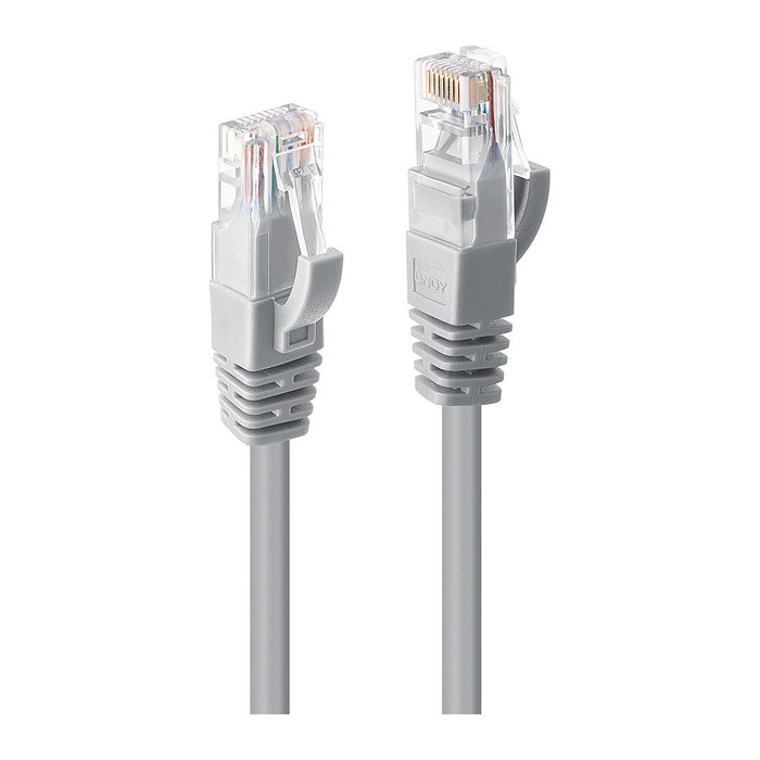 LINDY Patchkabel Cat6 U/UTP grau 0.30m