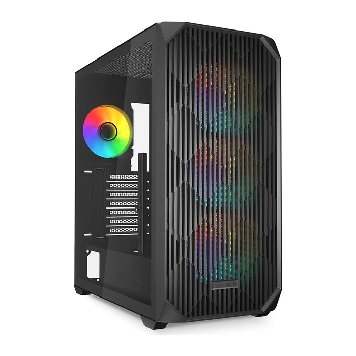 Sharkoon Gehäuse AK3 RGB ATX 1xGlas schwa