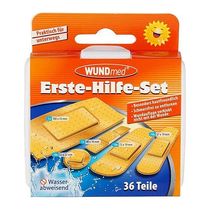 WUNDmed® Pflaster Erste-Hilfe-Set 05-023 beige, 36 St.