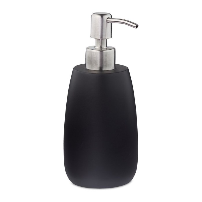 relaxdays Seifenspender 10031061_46 schwarz Polyresin 300,0 ml, 1 St.