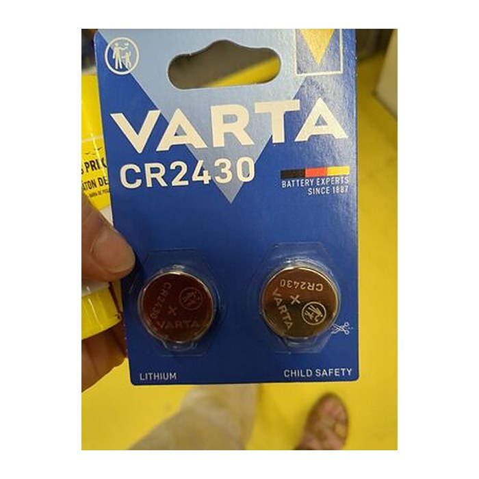VARTA Knopfzelle CR2430 Lithium 3,0 V, 2 St.