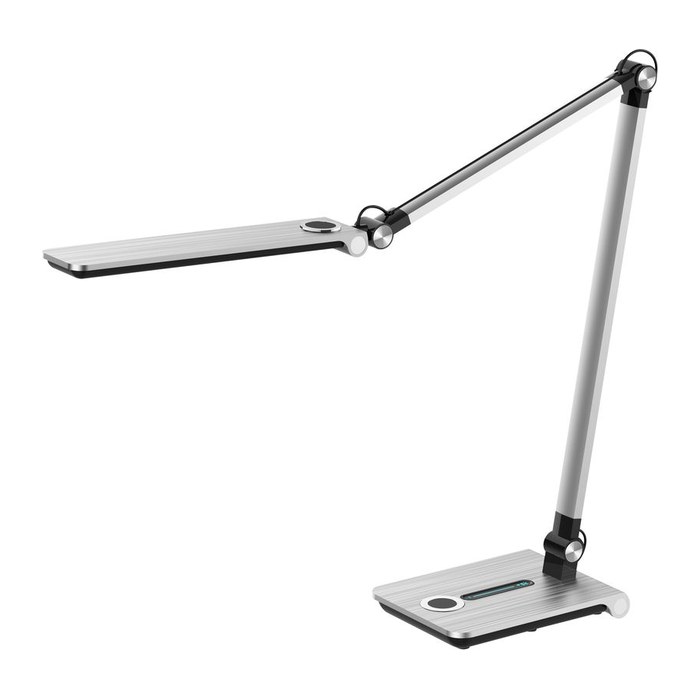 Hansa Wave LED Schreibtischlampe silber 8,5 W