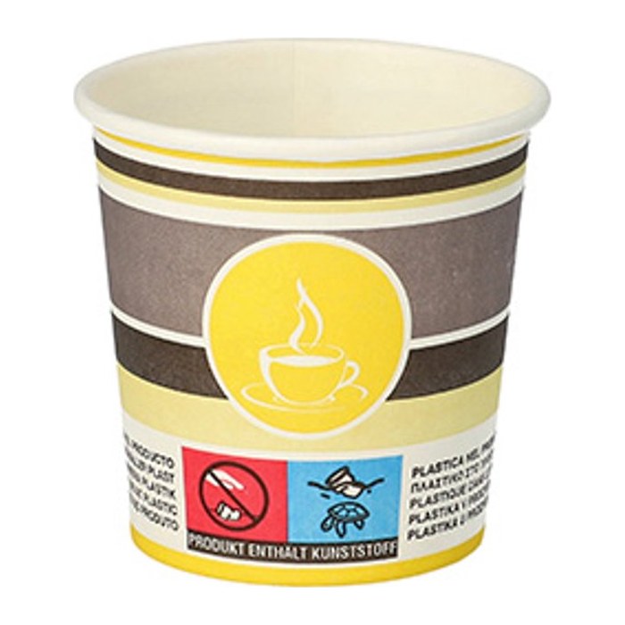 STARPAK Einweg-Trinkbecher To Go mehrfarbig 0,1 l, 80 St.