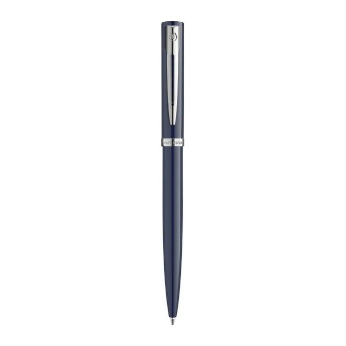 WATERMAN Kugelschreiber IMPRESSION blauer Lack CT M Blau Geschenkbox