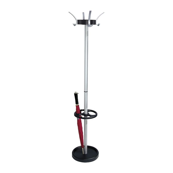 Kerkmann Kleiderständer Public Classic 30627414 silber Metall 8 Haken 43,0 x 175,0 cm, 1 St.