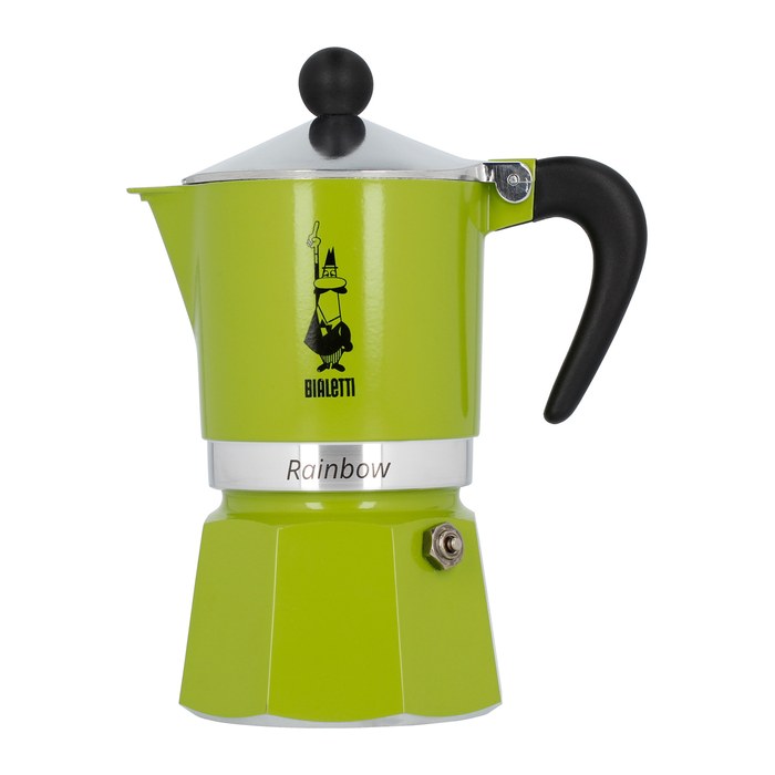 BIALETTI Rainbow Espressokocher grün, 3 Tassen