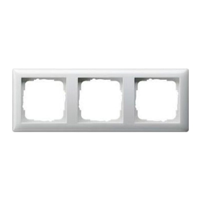 GIRA 3-fach Steckdosenrahmen Standard 55 weiß 22,3 x 8,1 cm, 1 St.