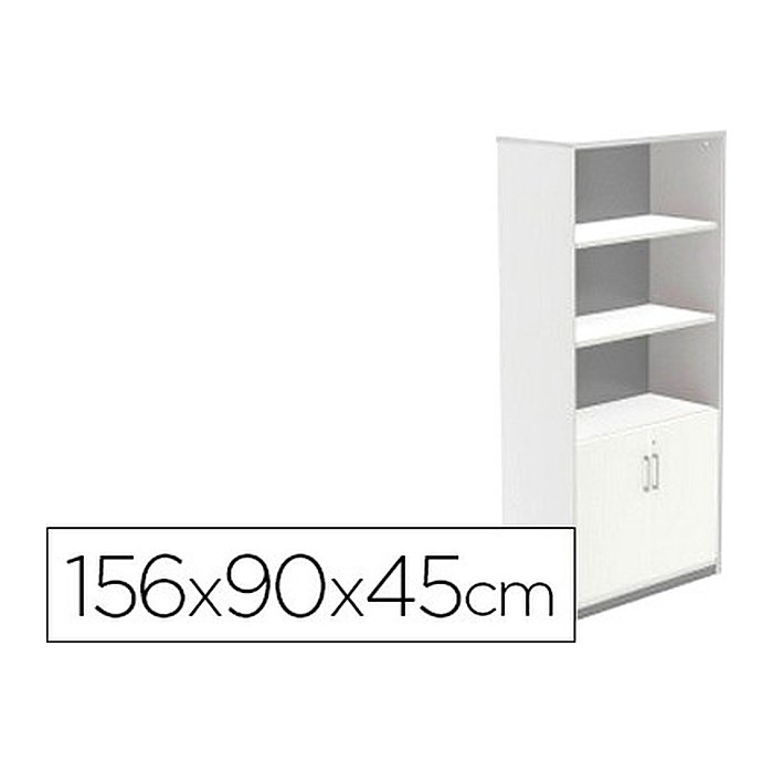 rocada Regalschrank, 1057AW04 weiß 90,0 x 45,0 x 156,0 cm, 1 St.