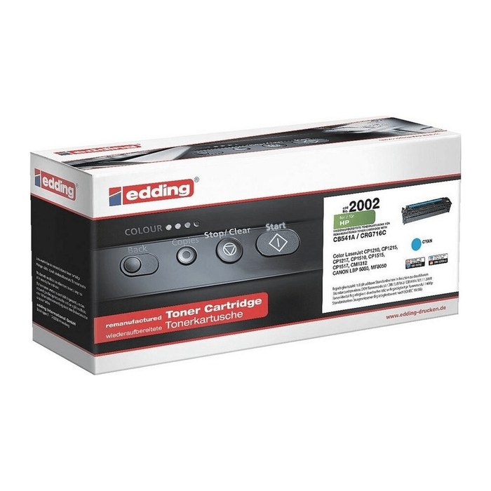 edding EDD-2002  cyan Toner kompatibel zu HP 125A; Canon 716 C(CB541A; 1979B002AA)