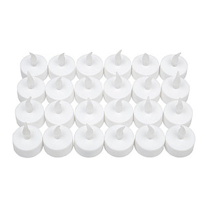 Idena LED-Teelichter weiß, 24 St.