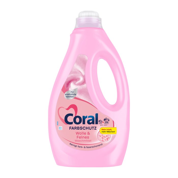 Coral Wolle & Feines Waschmittel flüssig, 1,3 l