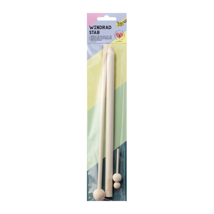 folia Bastelholz natur Windrad Stab, 1 Set
