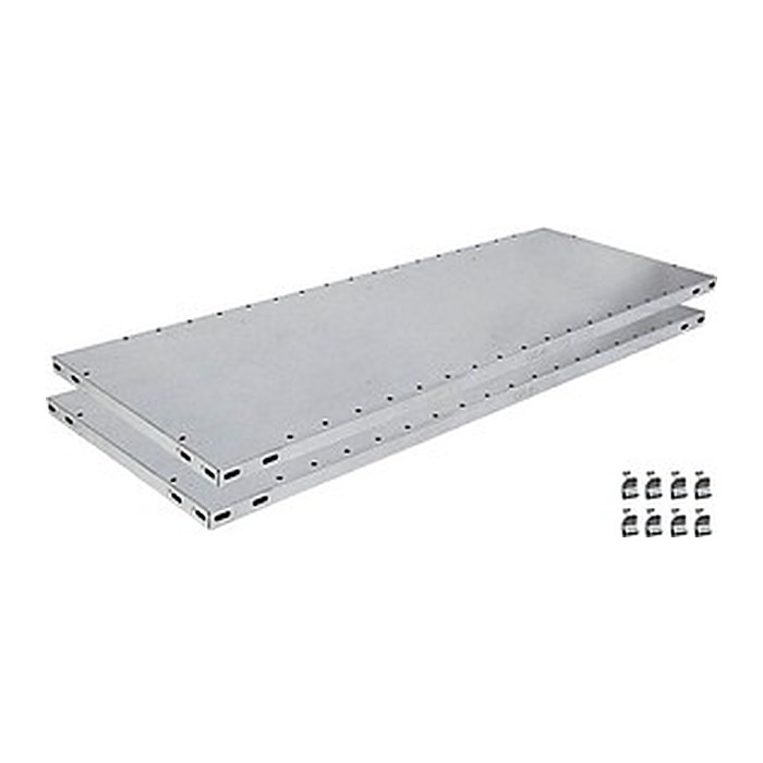 SCHULTE Fachboden für Schwerlastregal Z1 silber 100,0 x 30,0 cm, 2 St.