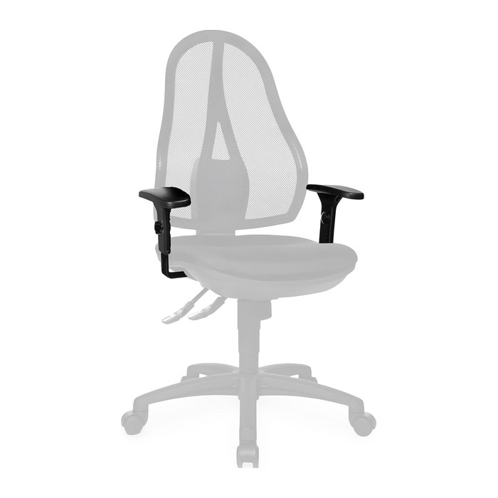 Armlehnenset für Bürodrehstuhl Basic mit Netz