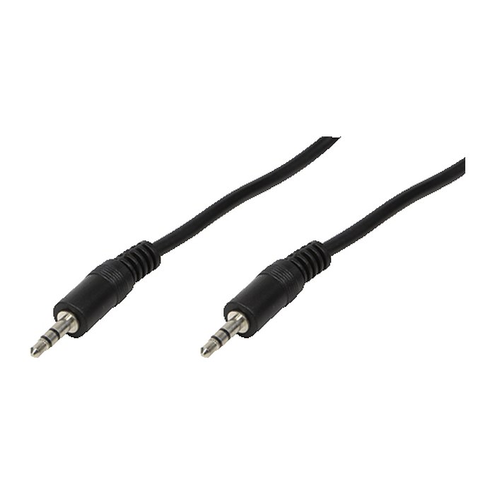 Logilink Audiokabel 1x 3,5mm -> 1x 3,5mm St/St 1.00m bk