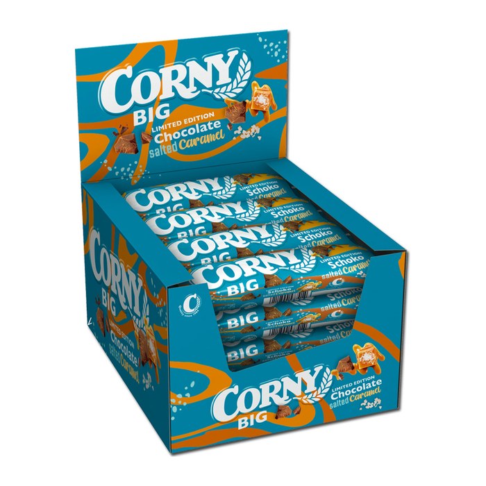 CORNY BIG Limited Edition Schoko Salted Caramel Müsliriegel 24 Riegel, 24 St.