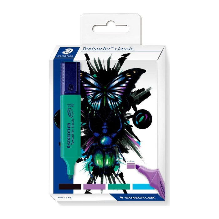 STAEDTLER Textmarker classic cool & cute Design 4er-Set